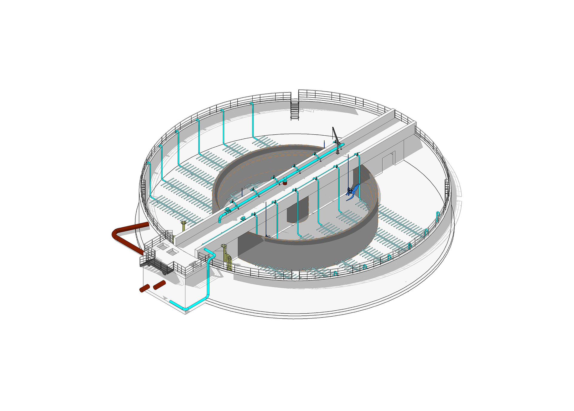 Zeichnung einer Kläranlage