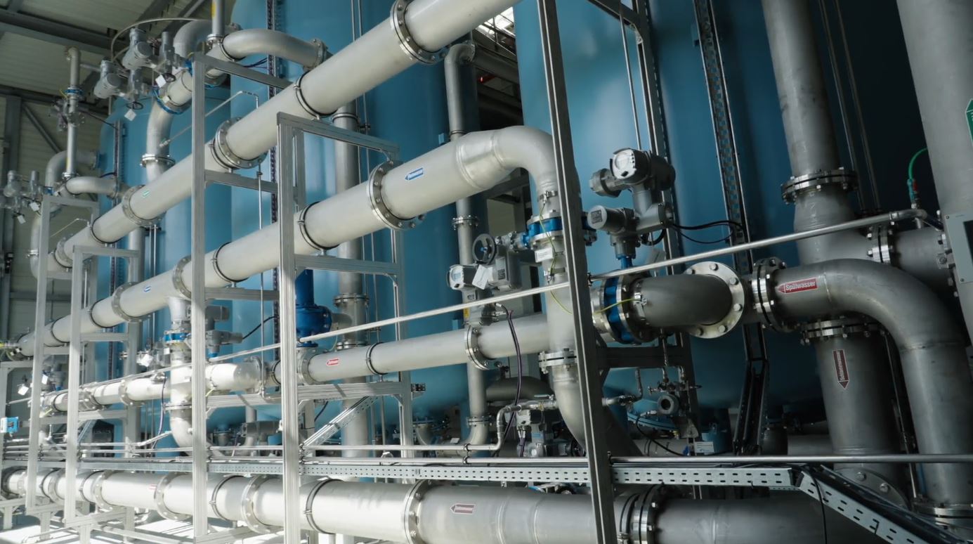 Rohre im Wasserwerk Karow