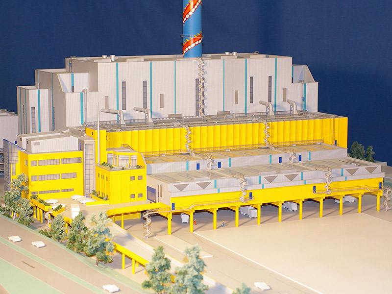 Bild eines Heizkraftwerkes