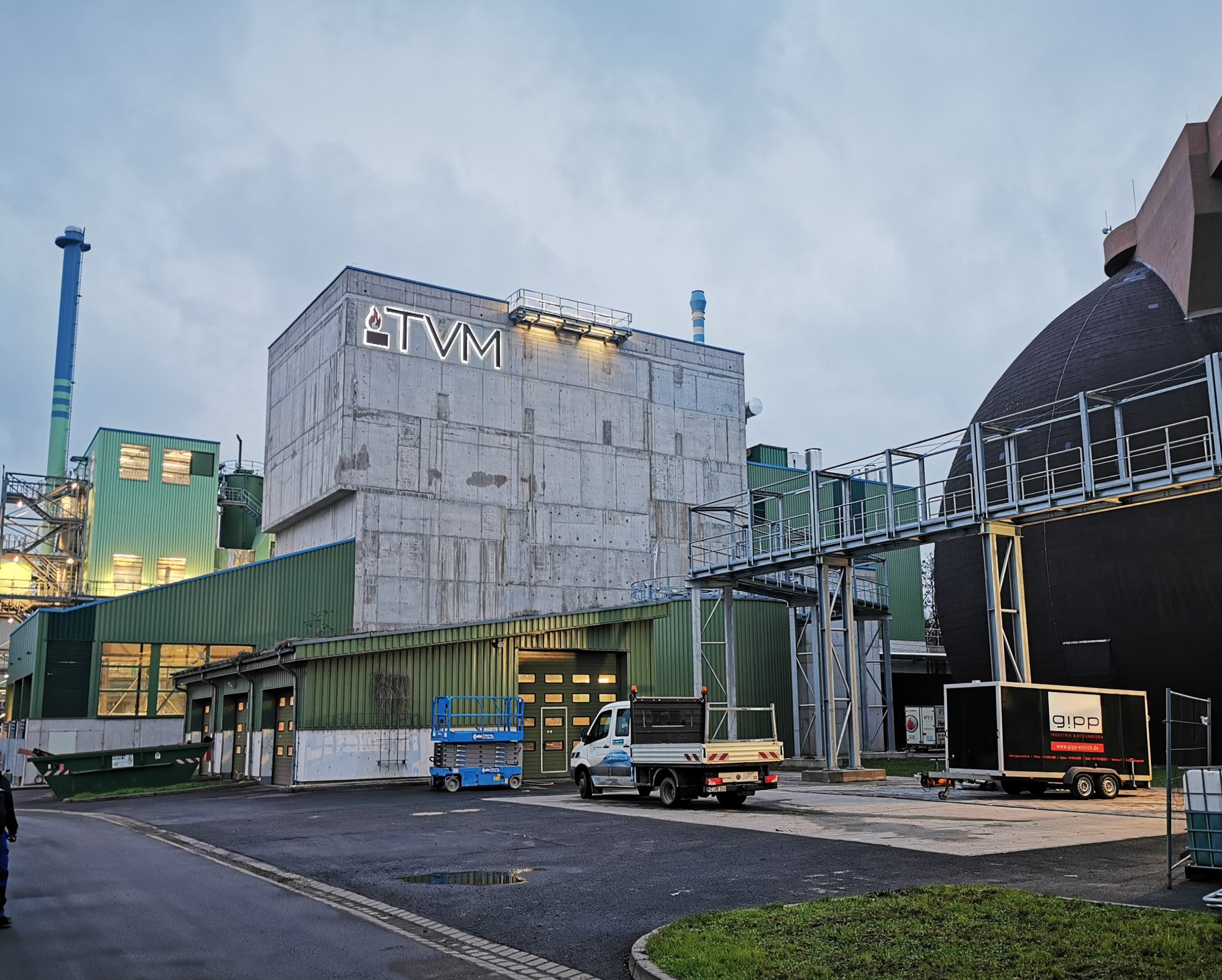 Außenansicht Klärschlammverwertung Mainz