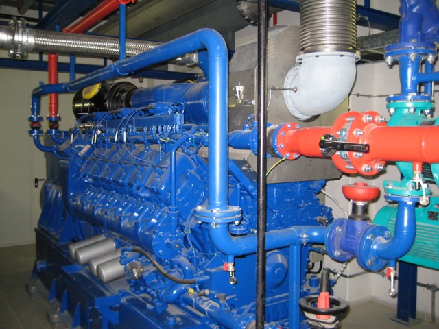 Bild eines Blockheizkraftwerk