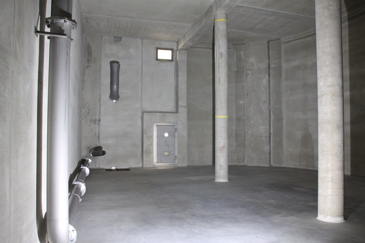 Innenansicht des Reinwasserbehaelters