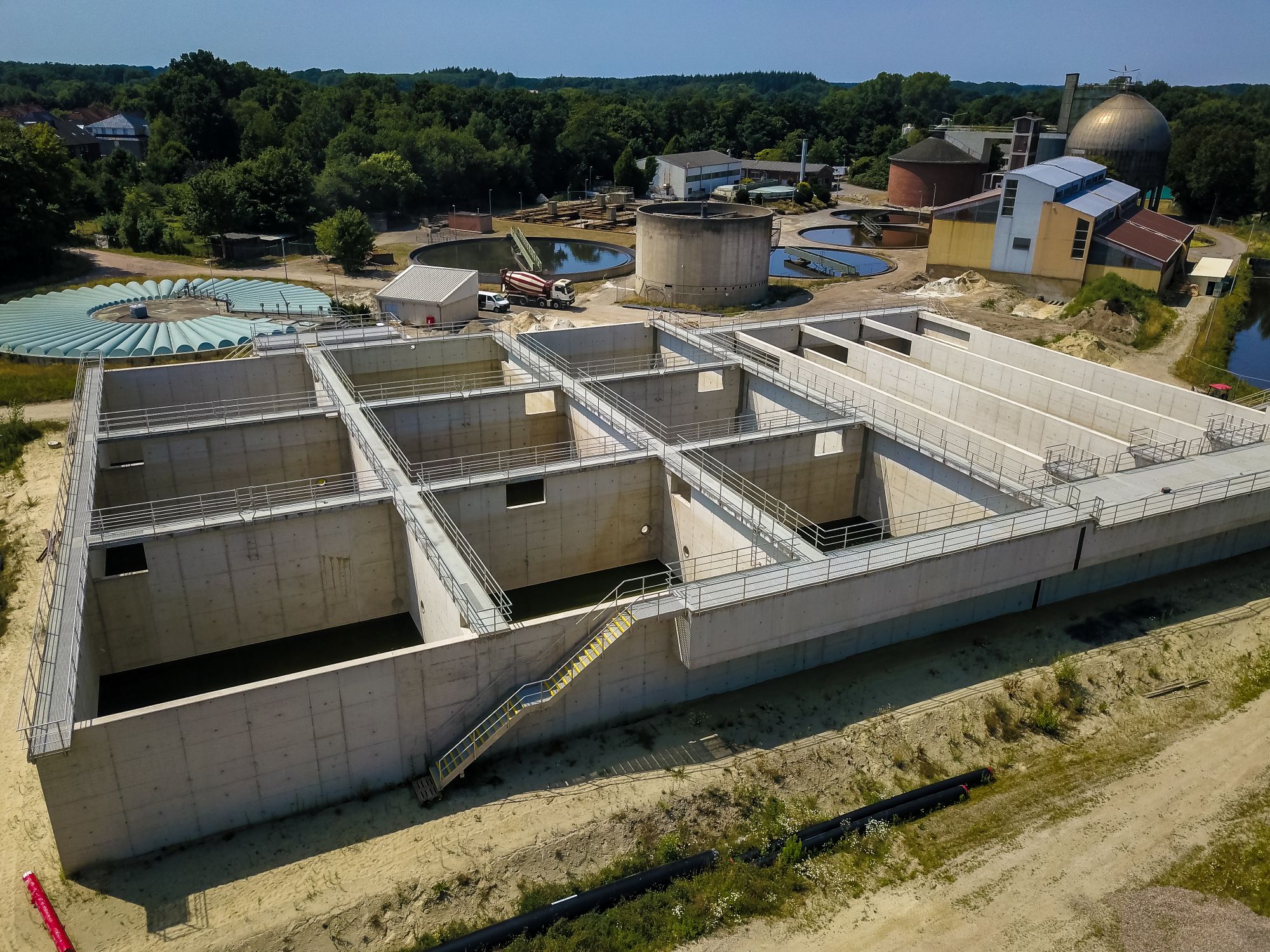 Erweiterung Kläranlage Cloppenburg Neubau Belebungs- & Nachklärbecken – Los 1: Bautechnik